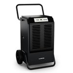 Klarstein DuraDry 90L Dehumidifier - High Efficiency, Auto Defrost, 24h Operation, Portable with Wheels & Handles, Ideal for Basements, Warehouses, Workshops, Large Areas 70-120m², ≤58dB Noise Level
