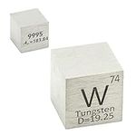 Pure Tungsten 10mm Density W Cube Metal Wolfram for Element Collections Lab Experiment Material Hobbies Simple Substance Block Display DIY