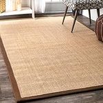 nuLOOM Orsay Machine Woven Sisal Area Rug, 3' x 5', Brown