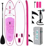 FunWater SUP Inflatable Stand Up Paddle Board 10'6×33"×6" Ultra-Light Inflatable Paddleboard with ISUP Accessories,Fins,Adjustable Paddle, Pump,Backpack