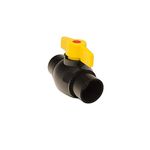 Pisces 1.5" Pond Ball Valve - PVC Solvent Weld Hose Pipe Water Flow Control