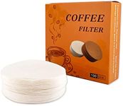 NEOUZA Coffee Paper Filter Round for Espresso Machine Portafilter Moka Pot 100pcs Unbleached Disposable Puck Screen (58mm)