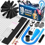 Sealegend 19-Piece Dryer Vent Cleaning Kit Omnidirectional Dryer Vent Cleaner Include 30 Feet Dryer Vent Brush Blue Dryer Vacuum Attachment Lint Brush Vacuum&Dryer Adapter