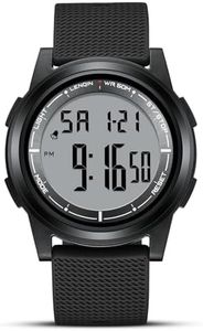 HANPOSH Montres pour Hommes Montre Le chronomètre pour Hommes 50m Montres de Poignet Militaire imperméables avec rétroéclairage/Alarme/minuterie/Date