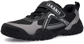 TARANIS Boys Girls Hiking Shoes Kids Sneaker Trail Running Shoes Outdoor Walking Shoes A Black 27