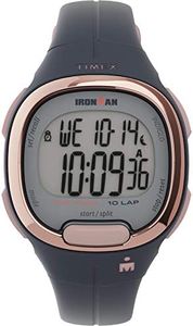 Timex Women's Ironman Transit 33mm Resin Strap Watch, Blue/Rose Gold-Tone, 33 mm, Chronograph