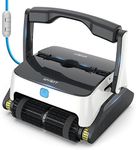 (New Upgraded) WYBOT Grampus 800 Robotic Pool Cleaner for Inground and Above Ground Pools Up to 15m, Powerful Triple Motors, Large Filter Basket, and Wall Climbing Function for Ultimate Cleaning