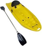 Child's Sit On Top Kayak 1.8M with Paddle (Junior Children Kayaking Choice of Colour) (Yellow)