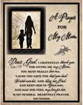 Mom Mother Prayer Wood Plaque with 