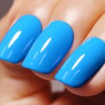 Ozzeal Gel Polish,1 Pcs 15ml Creme Blue Gel Nail Polish Soak off LED UV Gel Nail Polish Art Starter Manicure Salon DIY Nail Gel Polish at Home for Girl Women