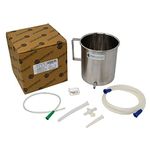 IS IndoSurgicals Stainless Steel Enema Kit, Tapped Nozzle (Capacity 2 liter)