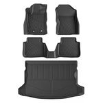 FIILINES Floor Mats for Subaru Crosstrek/Impreza 2024-2026, All Weather TPE Floor Liners and Trunk Mat for Subaru Crosstrek Impreza Accessories Black