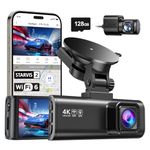 REDTIGER Dash Cam Front Rear, 4K/2.5K Full HD Dash Camera for Cars with STAVIS 2, Included 128GB Card, 5.8GHz Wi-Fi6 GPS, 3.18” Screen, Night Vision, 170°Wide Angle, WDR, 24H Parking Mode(F7NP)