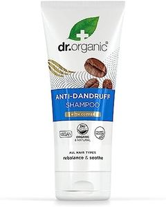 Dr Organic Coffee Anti-Dandruff Shampoo, Healthy Scalp, Mens, Womens, Natural, Vegan, Cruelty-Free, Paraben & SLS-Free, Recycled & Recyclable, Organic, 200ml, Packaging may vary