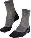 FALKE Women's RU4 Running Socks, Grey (Light Grey Melange 3830), 8-9, 1 Pair