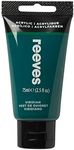 Reeves Acrylic Colour Tube, Viridian, 75 ml