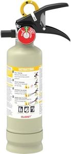 Ougist ABC Dry Powder Fire Extinguisher, 2.5 lb – 1-A:10-B:C Rated, Fire Extinguisher for Home, Kitchen& Vehicle, Fire Extinguisher with Easy-Grip Handle & Quick Release, Model FF1KG,1 Pack, Grey