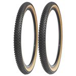 MEGHNA Pack of 2 MTB Bicycle Tyres Sheath Bicycle Tyres 27.5 x 2.125 Inches for Mountain Bike MTB with Brow Side Walls