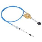 2m Throttle Cable PU Stainless Steel Weather Resistant Manual Accelerator Cable for Excavator Mixer, Quick Response PU Sheath Throttle Controller Motor Cable Powersports Levers