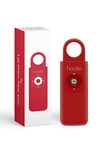 Hootie Personal Safety Alarm, Personal Alarms for Women, Men, & Kids Personal Alarm - Keychain Alarm, Self Defense Alarm, Security Alarm Keychain with 130dB Self Defense Siren & Strobe Light - Red