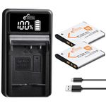 Pickle Power NP-BN1 Batteries and Battery Charger Replacement for Sony Cyber-Shot DSC-W800 DSC-W530 DSC-W570 DSC-W650 DSC-W830 DSC-W310 DSC-W330 DSC-TX10 TX20 TX30 DSC-WX100 DSC-W800 DSC-QX10 DSC-QX30