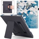 BOZHUORUI Stand Case for Remarkable 2 Digital Paper Tablet 10.3" (2020 Release,Model RM110) - PU Leather Book Folio Protective Sleeve Cover with Pen Holder and Hand Strap (Magnolia)