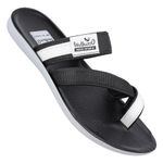 WALKAROO GG8210 Mens Sandals for dailywear and regular use for Indoor & Outdoor - Black White