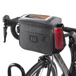 Forhome Handlebar Bag Bicycle Bicycle Bag Handlebar Bags 5L Waterproof Bicycle Basket Bag with Adjustable Touchscreen and Removable Shoulder Strap for All Mobile Phones