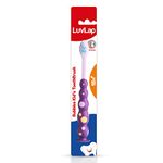 LuvLap Bubbles Kids Manual Toothbrush with Soft Bristles, BPA Free, Suction Cup, 33 tuft bristles,Multicolor Boys & Girls Toddler Toothbrush, 18M+