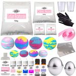 Deluxe Bath Bomb Making Kit - Foaming Colour Moulds Fragrance Snow Fairy & Pixie Dust - 103-133