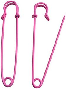 Wuuycoky Pink 89mm Length Large Safety Pin Safety Blanket Pin Pack of 6