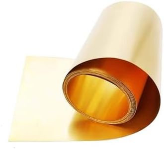 ZDLSDL Hoja de latón, placa de latón, lámina de latón, rollo de hoja de latón 0,1 mm x 200 mm x 2000 mm