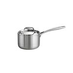 Tramontina Tri-Ply Clad Stainless Steel 1.5-Quart Sauce Pan with Lid, Induction-Ready, Dishwasher-Safe, NSF-Certified, Made in Brazil