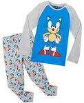 SONIC THE HEDGEHOG Boys Pyjamas, Gaming Kids PJs Age 4-14, Clothes for Gamers (4-5 Years, Blue)