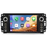 AWESAFE Android Car Stereo for Jeep Wrangler JK Chrysler Dodge Radio Replacement, Touch Screen Support Carplay Android Auto Radio Built in Bluetooth WiFi - 2G Ram 32G ROM