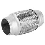 Exhaust Pipe Durable Stainless Steel SS Double Braided Flex Pipe Exhaust Adaptor Piping 1.5" x 4"