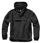 Brandit Summer Windbreaker,Rain Jacket,Jacket,Training Jacket, Size S TO 5XL - Black, 4XL