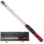 DESHIL 1/2 Drive Digital Torque Wrench 12.5-250.8 ft-lbs (17-340Nm) ±2% High Accuracy, Inch Pound Torque Wrench with Buzzer & LED Flash Notification, for Bike/Motorcycle/Auto Repair