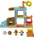 Fisher-Price Little People Toddler Learning Toy Load Up ‘N Learn Construction Site Playset With Dump Truck For Ages 18+ Months