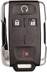 Key Fob Replacement Keyless Entry Remote Start Fits for GMC Sierra Chevrolet Silverado 1500 2500 3500 2014 2015 2016 2017 2018 2019 2020 GMC Canyon Chevy Colorado 2015-2021 M3N32337100 Chrome set of 1