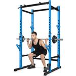 Power Rack Cage Adjustable Squat Rack Stand Bongkim Powe Cage Pull Up Bar for Home Gym Equipment Squat Cage Weight Lifting with 660lb Capacity