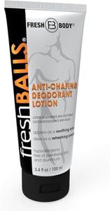 Fresh BALLS Lotion - Men's Anti-Chafing Soothing Cream to Powder - Ball Deodorant and Hygiene for Groin Area - The Original Anti Chafe Cream for Men, 3.4 fl oz