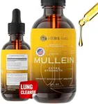 Mullein Leaf Extract - Organic Lung Cleanse - Mullein Drops for Lung Health - Made in USA - Natural Lung Support Supplement - Herbal Respiratory Relief - Mullein Extract Tincture 4 Fl Oz