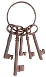 Fallen Fruits DB53 Cast Iron Small Keys, brown