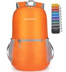 Ultralight Packable Backpack 20L - Small Foldable Hiking Backpacks Water Resistant Light Daypack for Outdoor Hiking,by ZOMAKE(Orange)