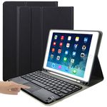 eoso iPad Keyboard Case for iPad Mini 4/iPad Mini 5 iPad Cover with Keyboard Built-in Touchpad & Pencil Holder (Black)