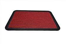 CURSHEET HOMZ Polypropylene Door Mat Waterproof Anti Skid Mats for Bathroom Floor Home & Office Floor Mats for Restaurant Hotel Living Room Multipurpose Bedside Runner Kitchen Mat, 40 x 60 cm (Red)