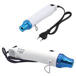 Long Heat Gun, Mini Handheld Hot Air Gun, Electric Portable Heat Gun for DIY Craft Embossing, Shrink Wrapping PVC, Drying Paint, Clay, Rubber Stamp(Blue)