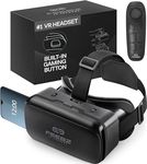 FEEBZ 3D VR Headset for Kids 2.0 + Android Remote - for iPhone & Android Phones | with 3D VR Videos & Apps Links | Virtual Reality Goggles Set for Beginners