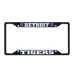 Fan Mats 31305: Detroit Tigers Metal License Plate Frame Black Finish